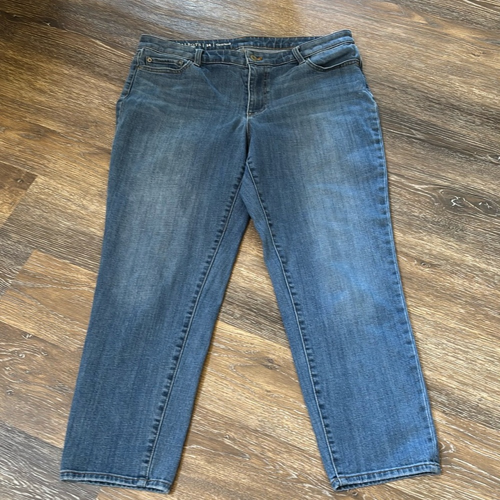 Talbots, ladies, jeans, girlfriend flawless size 14